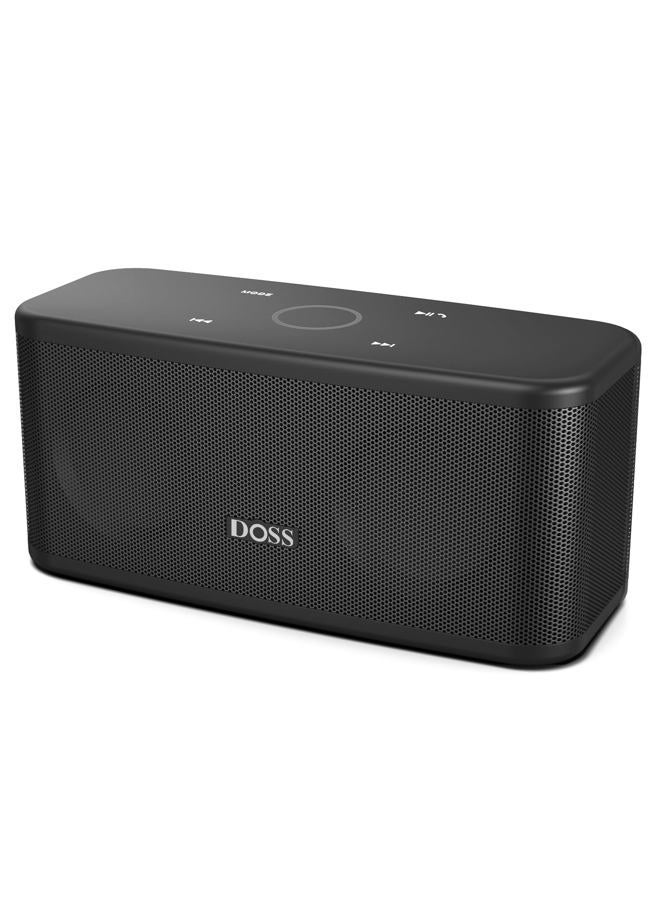 DOSS SoundBox Plus Portable Speaker with HD Sound and Deep Bass, Wireless Stereo Pairing, Touch Control, Multicolor LED Lights, 20 Hours Playtime, Speaker - Image 1